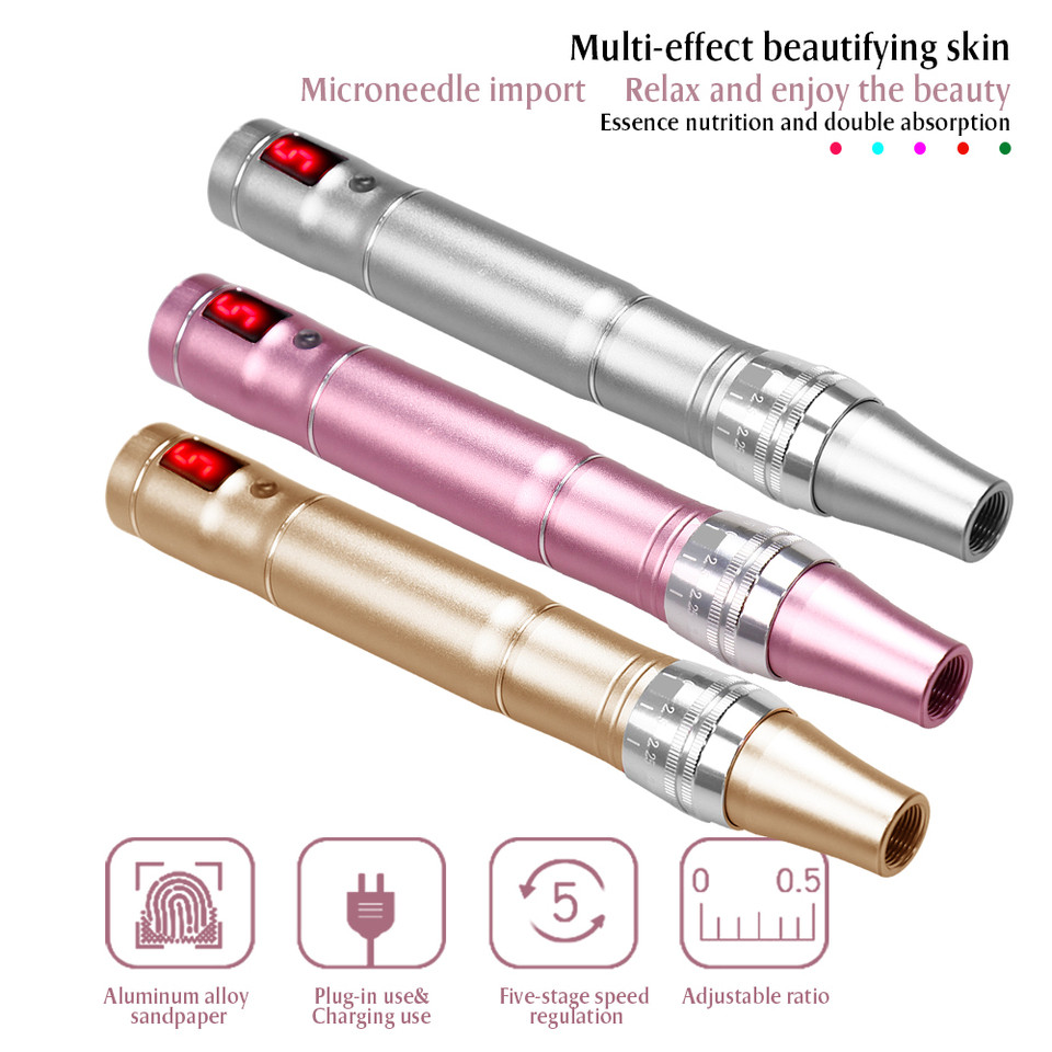 Derma Pen Professional Microneedling Pen With 30pcs Cartridge Wireless Microneedle Pen Micro Needle 