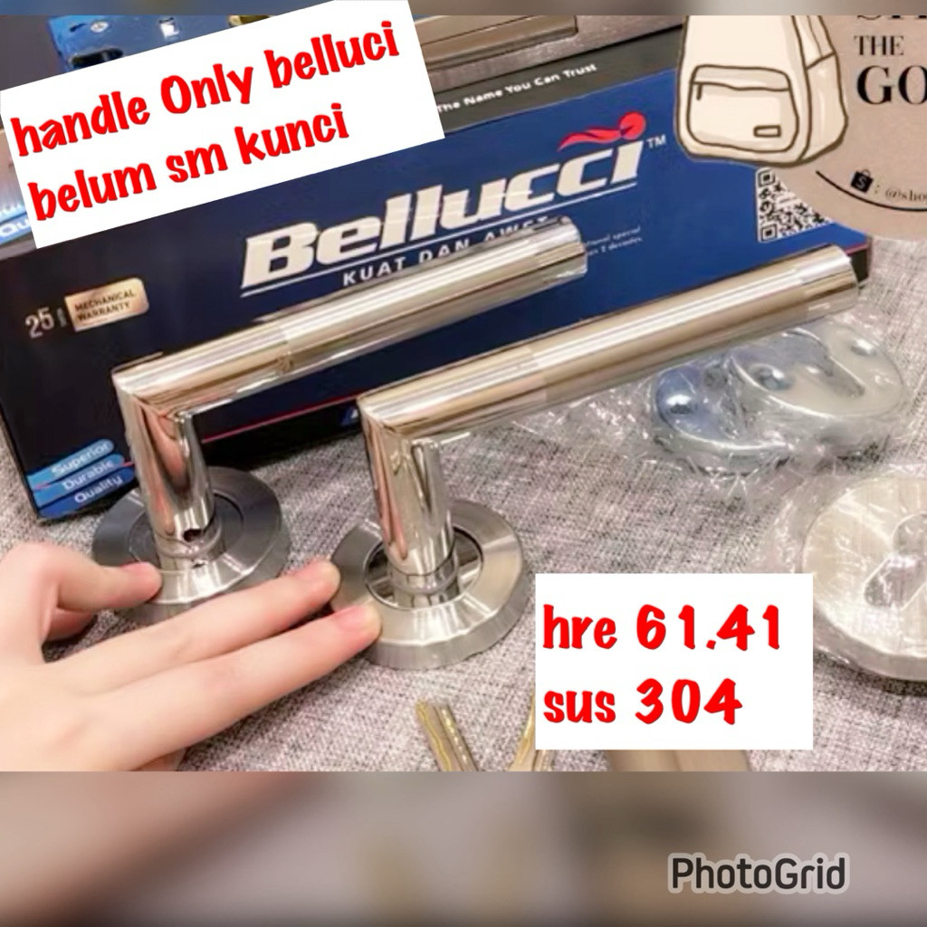 (you & i) HABISIN STOK BELLUCI HRE 61.41 habisin stok handle pintu black stainless sus 304 Hre 61.44
