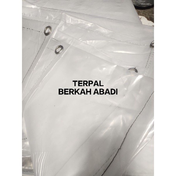terpal plastik 2x2 transparan ukuran 2 meter x 2 meter meter tirai tenda dan dll