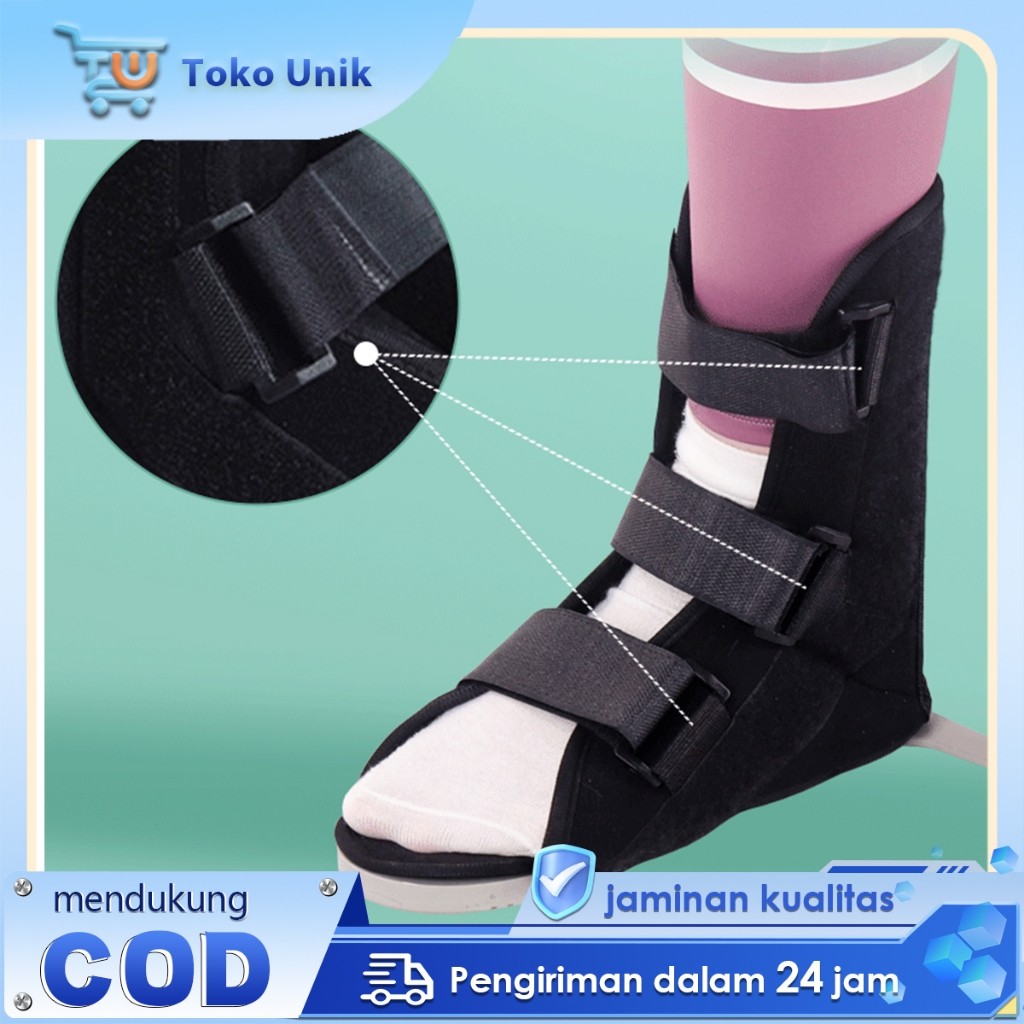 AFO Drop Foot Orthopedi Adjustable Ankle Foot Orthosis Sepatu Terapi Jalan Penstabil Kaki