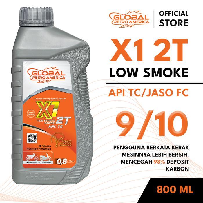 GPA X1 2T API TC Low-Smoke untuk Oli Samping Mesin 2-stroke Motorcycle