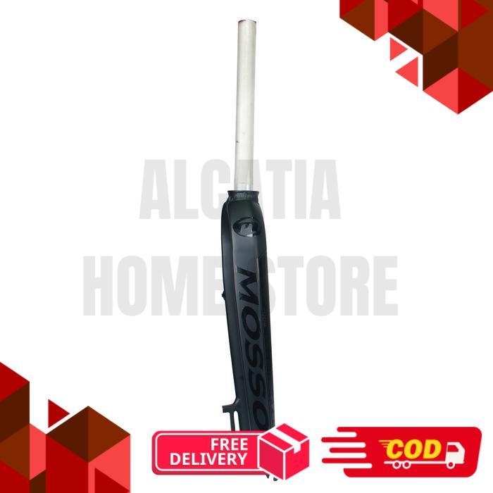 Mosso M6 Fork Rigid Disc Brake Fork Sepeda 26 / 27.5 / 29 Inch - Black Black