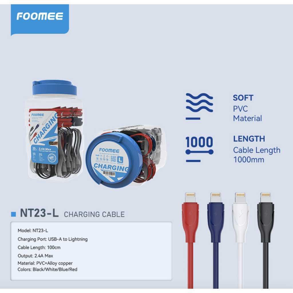 FOOMEE NT13-M/NT13-C/NT13-L//NT23-M/NT23-C/NT23-L/NT28-M/NT28-C/DA49-CC (1toples isi 20pcs) DATA MIC