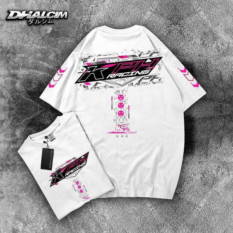KAOS DISTRO KPH RACE ENGINE PUTIH FUL COTTON 24S, KAOS KPH RACING, KOAS KPH ENGINE RACING, KAOS DIST