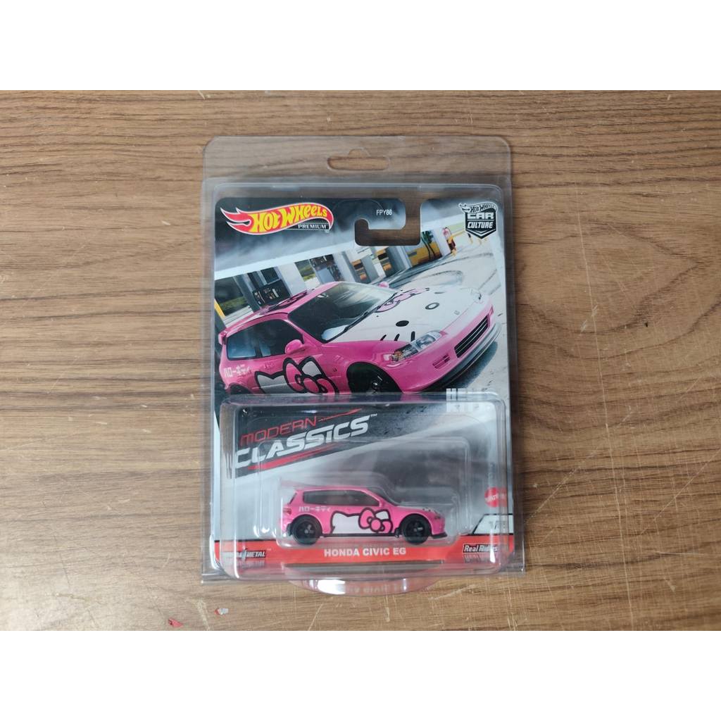 HOT WHEELS Hotwheels HONDA CIVIC EG PINK HELLO KITTY MODERN CLASSIC