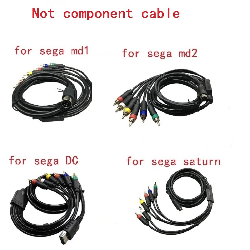 RGBSRGB Cable Replacement Color Monitor Cable for Sega MD2 Game for Sega MD1 for Sega Saturn for Seg