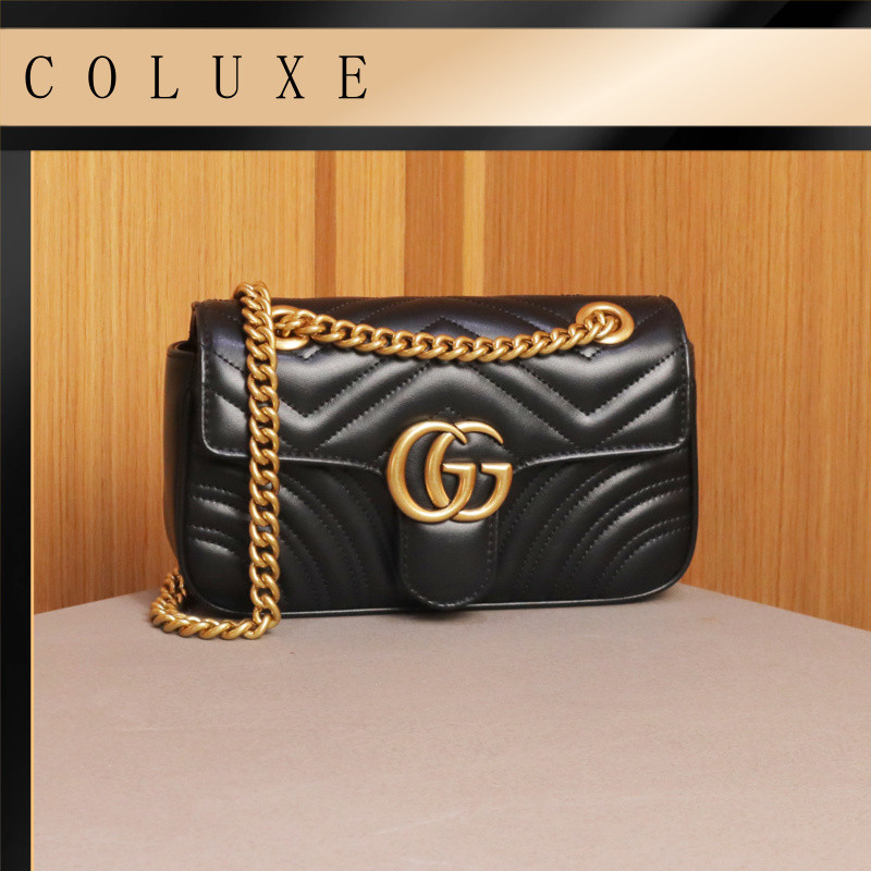 G U C C I  TAS SLINGBAG MARMONT MATELASSE SZ 22 CM