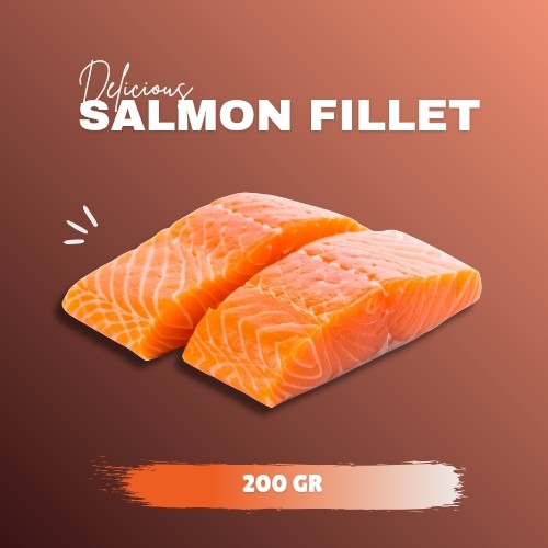 Salmon Fillet 200 GR | Ikan Salmon Fillet