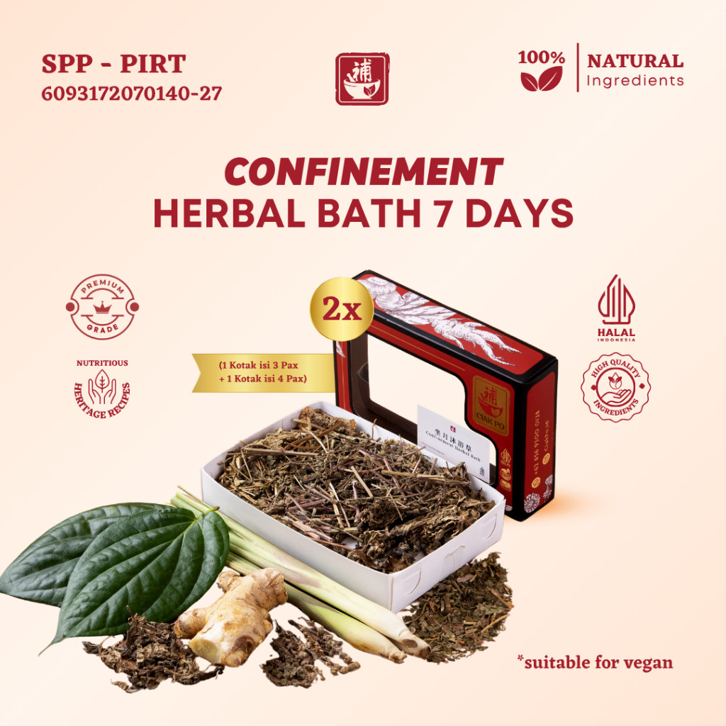 Ciak Po - Confinement Herbal Bath 7 Days Paket Mandi Rempah Melahirkan