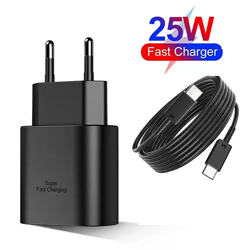 25W USB C PD Super Fast Charger type c Wall Power Adapter USB C to Type C Fast Charging Cable For Sa
