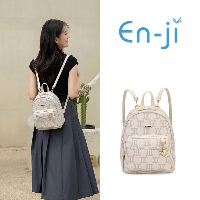 PROMO  En-ji Niomi Tas Ransel Wanita - Cream - Cream