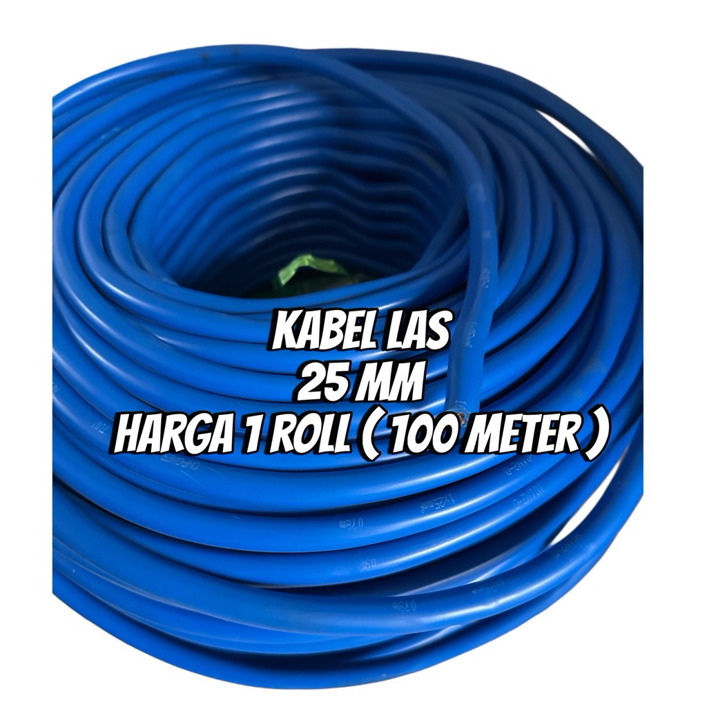 Kabel las 25 mm 100 meter kabel las 25mm biru vde kabel trafo las