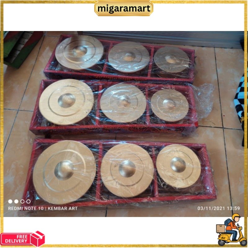 SIAP KIRIM Kenong Mainan / Mainan Anak / Kenong Jaranan / Bonang Isi 3 MGM