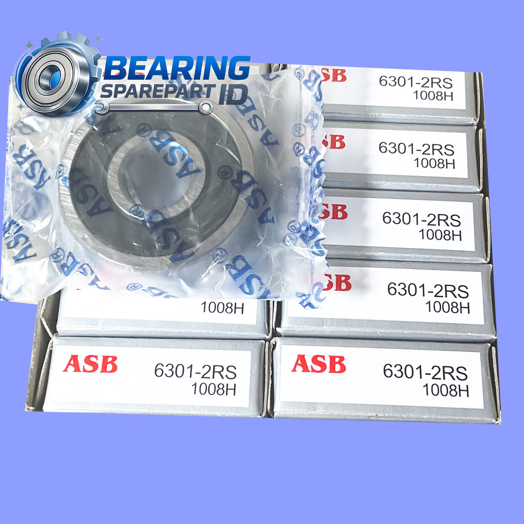 PROMO ASB 6301 2RS 1 DUS 10 PCS bearing 6301 2rs 15 mm bearing laher laker 6301-15 mm BISA COD BAYAR