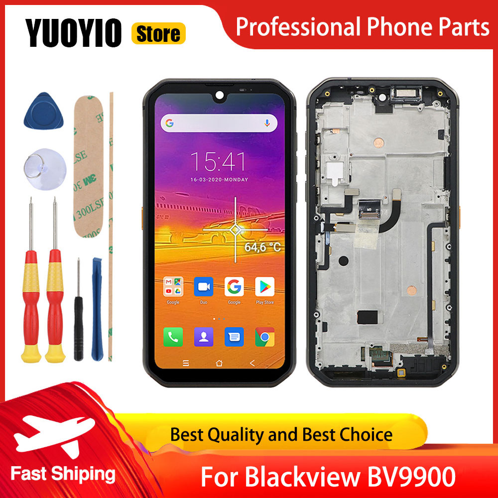 New For Blackview BV9500 BV9500 Pro BV9900 BV9900E BV9900 Pro LCD splay gitizer Assembly With Frame 