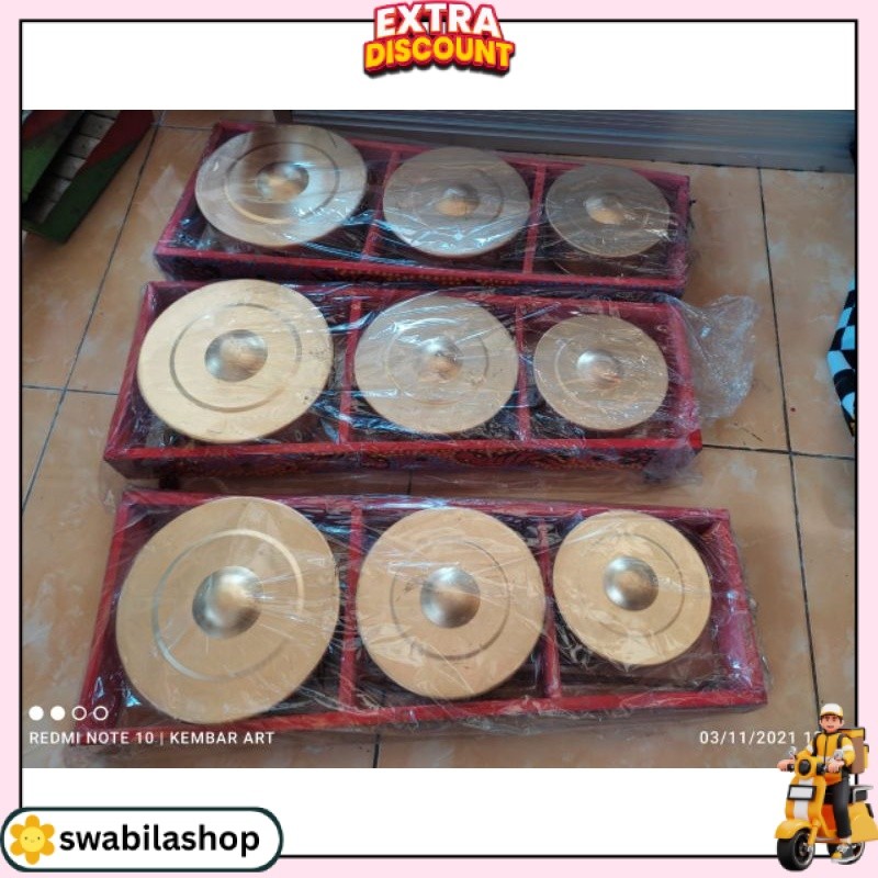 NEW Kenong Mainan / Mainan Anak / Kenong Jaranan / Bonang Isi 3 SWB