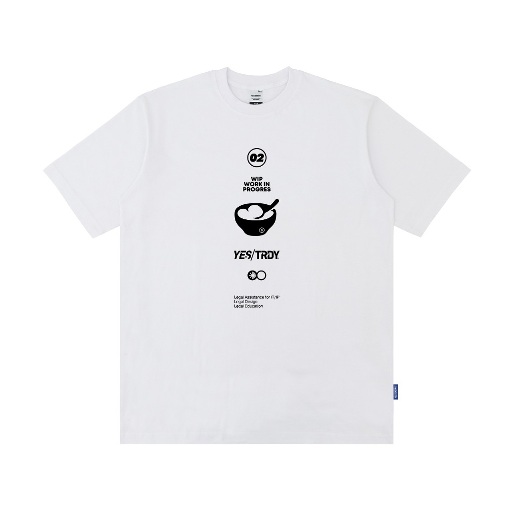 Yesterday – Baju Kaos Distro Pria Original T-Shirt Pria Cowok Keren Bowl Putih Original