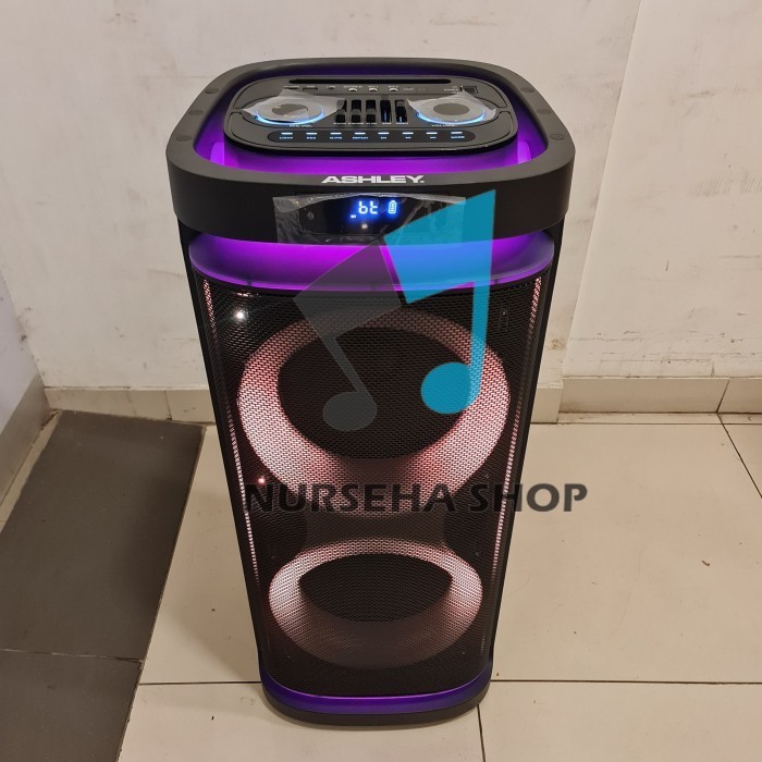 Speaker Portable Ashley Joss 102 2x10ins USB Bluetooth ORIGINAL GARANSI RESMI Ashley