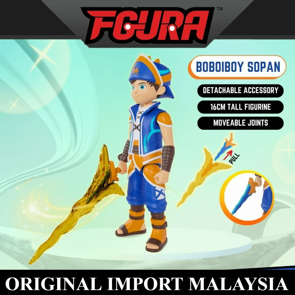 Monsta Figura Fgura Boboiboy Sopan original import malaysia ori 100% monsta studio malay mly