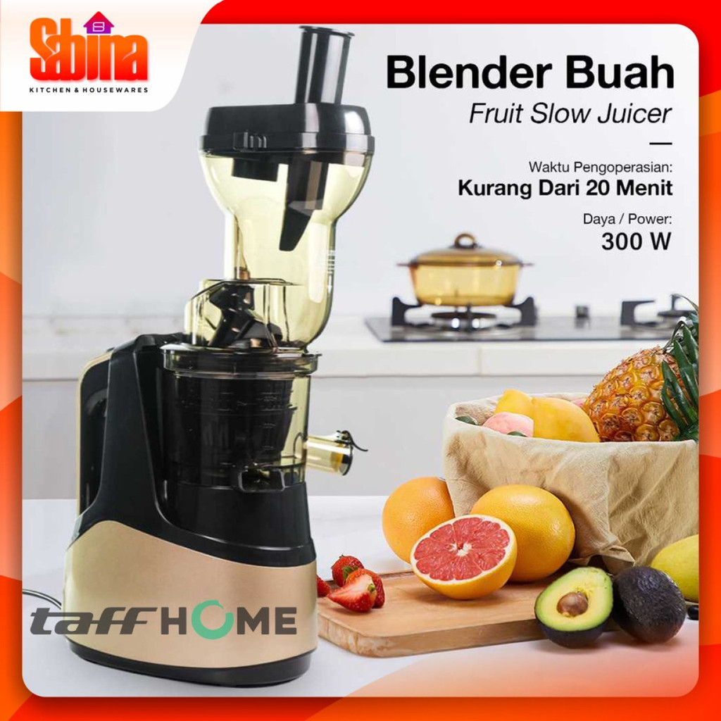 Blender Buah Otomatis Pisah Ampas Fruit Slow Juicer Cold Press Extractor