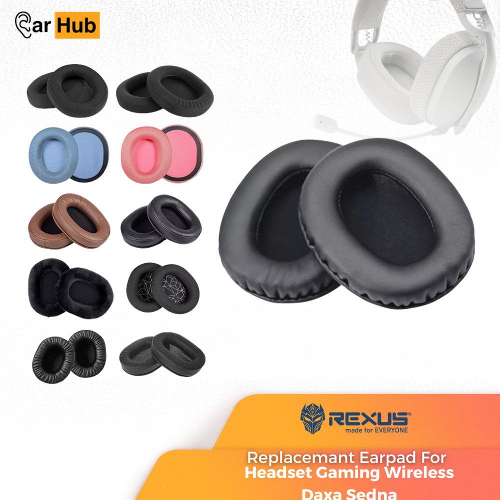 Earcup Earcushion Earpad  Rexus Headset Gaming Wireless Daxa Sedna Busa Bantalan Foam Pad