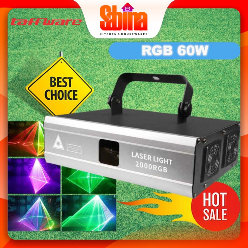 Lampu Proyektor Laser Panggung LED RGB Animasi Light Sensor Suara DMX