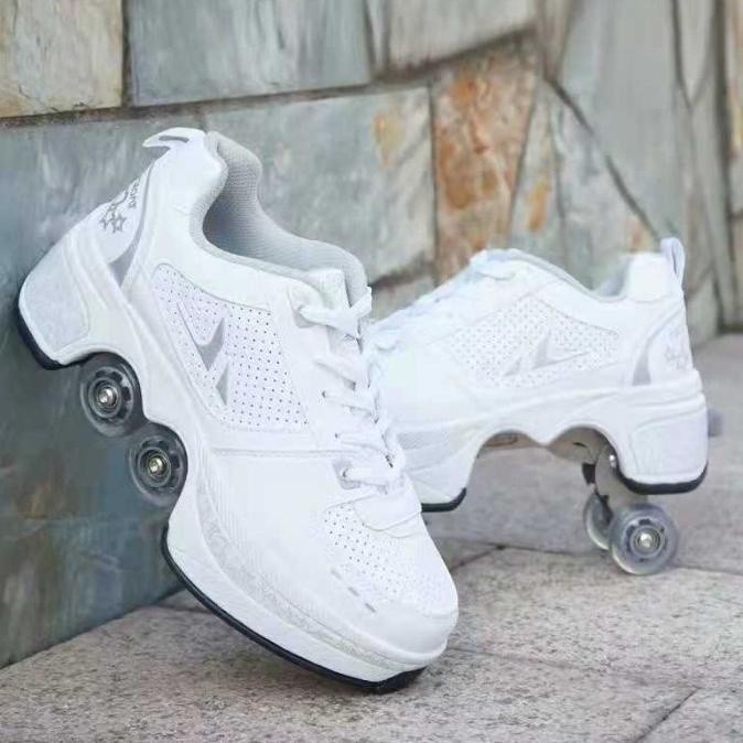 Sepatu Roda Casual Skate / Kick Roller Shoes Impor Viral TIKTOK