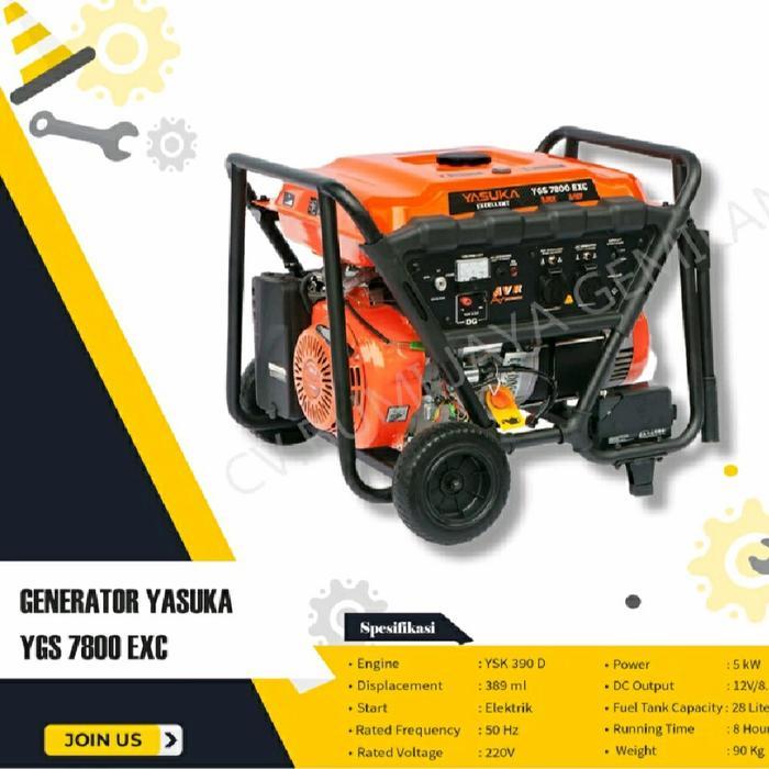 GENSET GENERATOR 5000 WATT 5KVA BENSIN