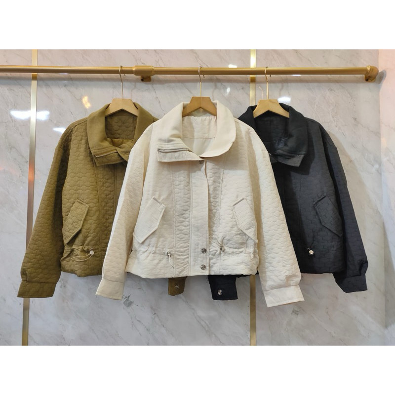 JACKET BOMBER BUBBLE SAKU DELVINAASHOP DELVINAA44