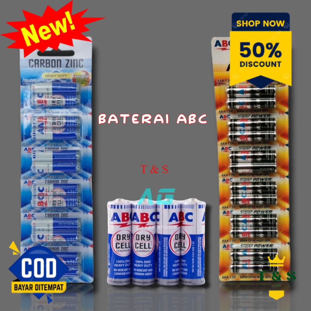 Baterai AAA ABC Super Power 12pcs / Baterai AAA / Battery / Baterai ABC / AAA Super Power / Baterai 