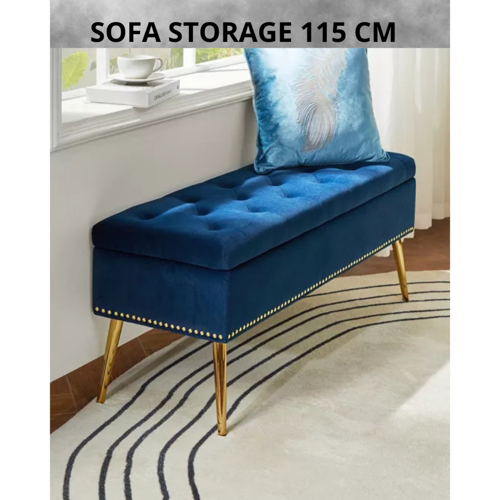 ( 11 A )sofa mninimalis storage box penyimpanan Puff / Bench /  Puff Stool sofa box penyimpanan luas