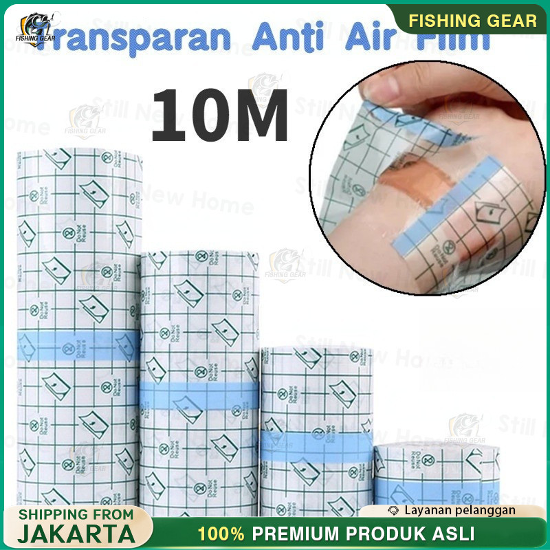 10M Plester Anti Air / Tranparent Film Dressing Roll / Anti Luka Plester / Pita Medis Anti Air / Tah
