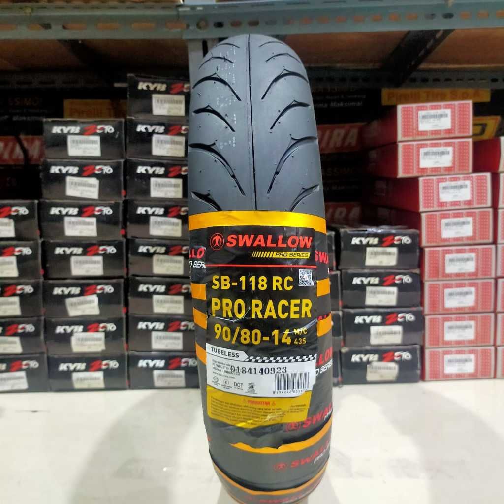 ban motor swallow pro race ring 14 ukuran 90/80 dan 100/80