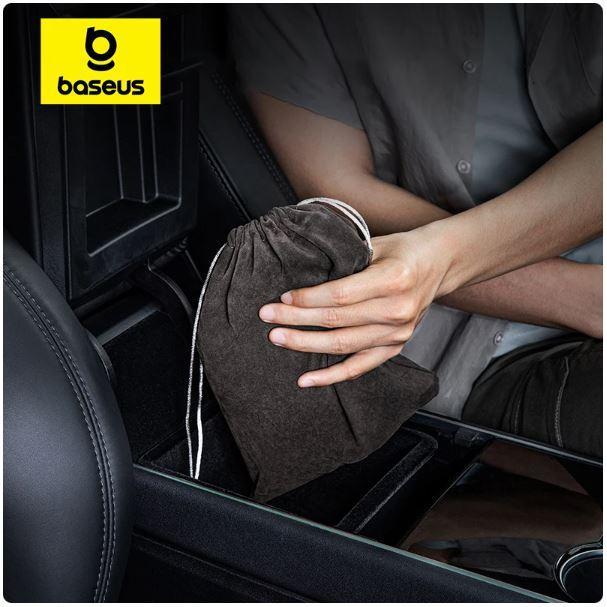 BASEUS PORTABLE CAR STORAGE BAG POUCH POWER BANK CABLE CHARGER - Storage Bag