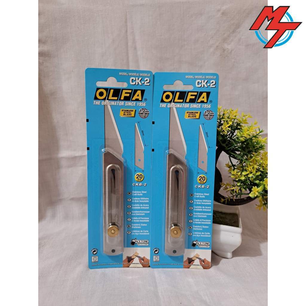 OLFA CK-2 Pisau Cutter Tanaman Stainless Steel Craft Knife