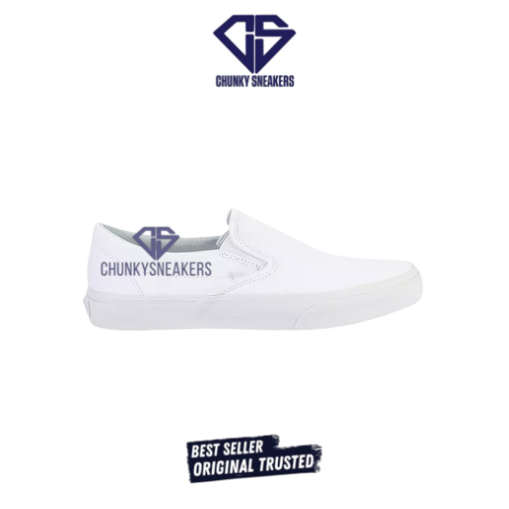 Sepatu Sepatu Vans  Slip On Classics White 100% Original BNIB