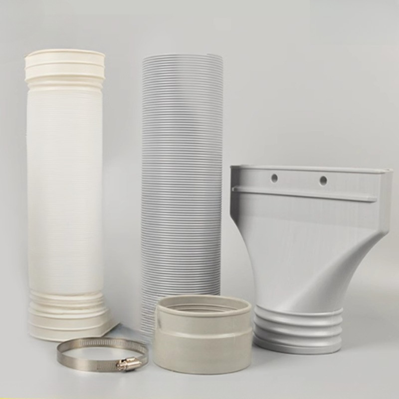 Pipe Part for Airbrush Spray Booth Exhaust Pipe exhaust fan outlet pipe connector air outlet Flat du