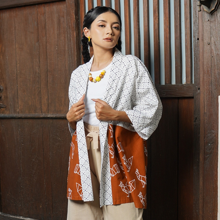 Batik ENOM - Outer Unisex Batik Motif Modern Sora Series - Batik ENOM