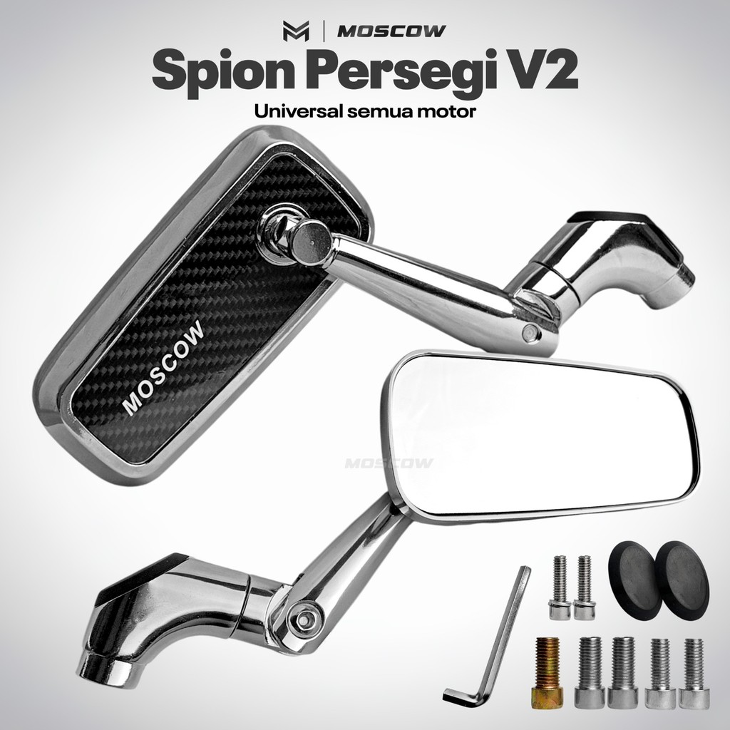 SET SPION PERSEGI SPION CIRCUIT MOSCOW H3229B PERSEGI 1 SET KIRI KANAN UNIVERSAL SEPASANG KACA BENIN