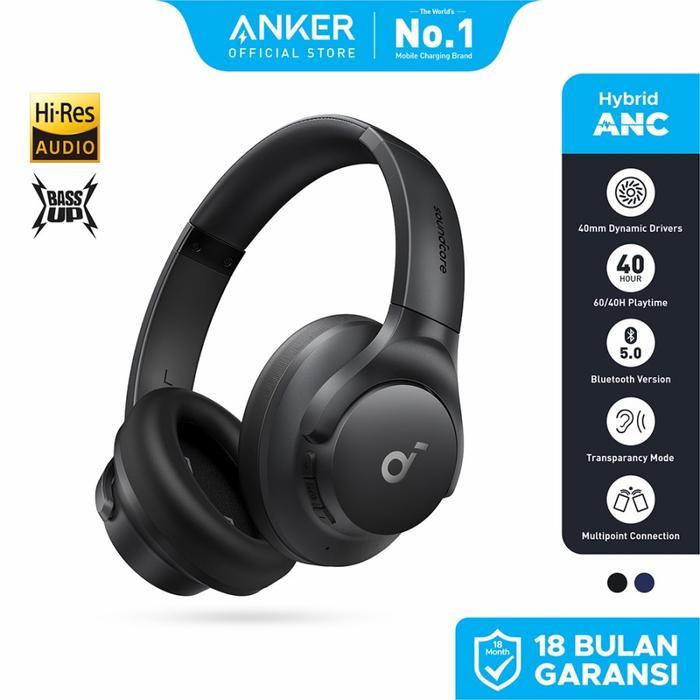 Soundcore Q20i with Hybrid ANC Headphone Q20i - Hitam