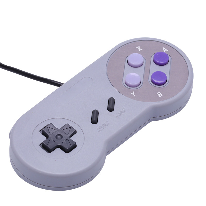 Portable Plug and Play Gamepad PC Mac Windows Nintendo Game Joystick Purple game controller