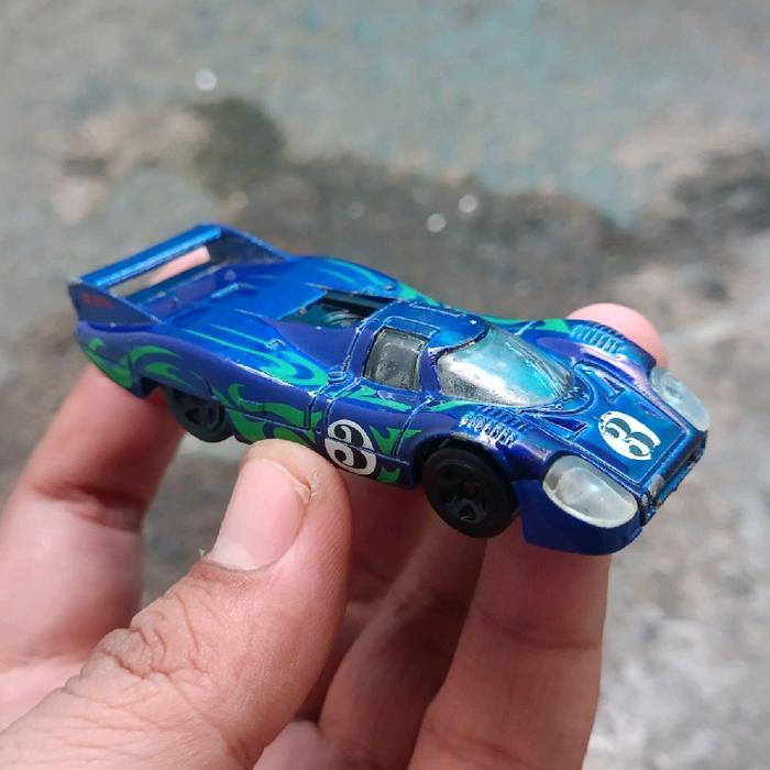 diecast porsche diecast loose hotwheels porsche 917lh biru hotwheels loose