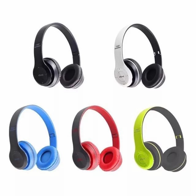 NEWS HEADSET HEADPHONE BLUETOOTH P47 CAT MACARON BANDO LED KUCING P-47 P47M