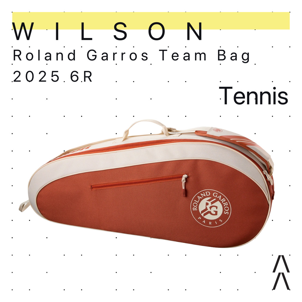 Wilson Roland Garros Team Bag 2025 6R  - Tas Padel Tenis - Tenis Racket Bag/Tenis Bag
