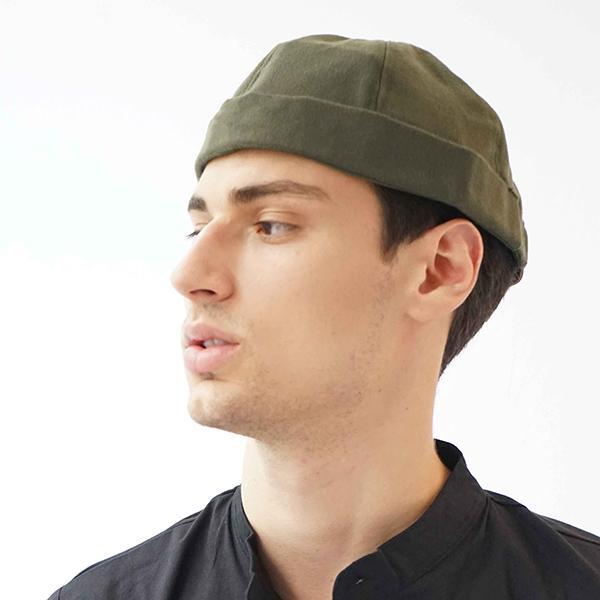 Houseofcuff Peci Beanie Polos Mioki Hat Kopiah Hijrah Muslim Hijau Tua - Hijau Tua