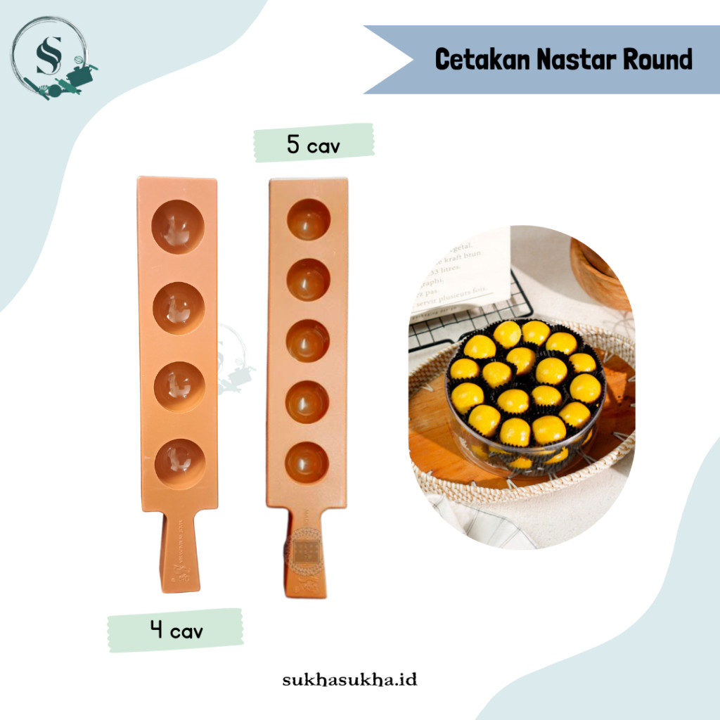 GO STORE - Cetakan Acuan Sin Lian/Cetakan Nastar Acuan Bulat/Sinlian Cetakan Nastar Bulat