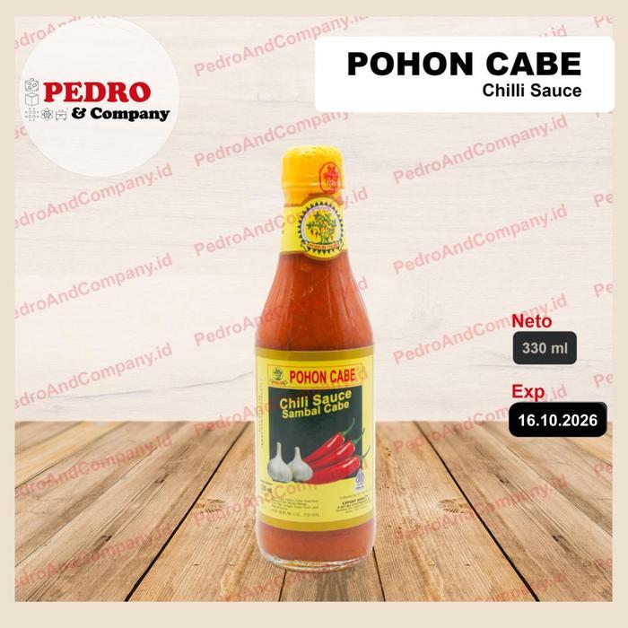 NUSAAROMA Pohon cabe chili sauce sambal cabe 330ml - botol sedang Kecap Saos sambel