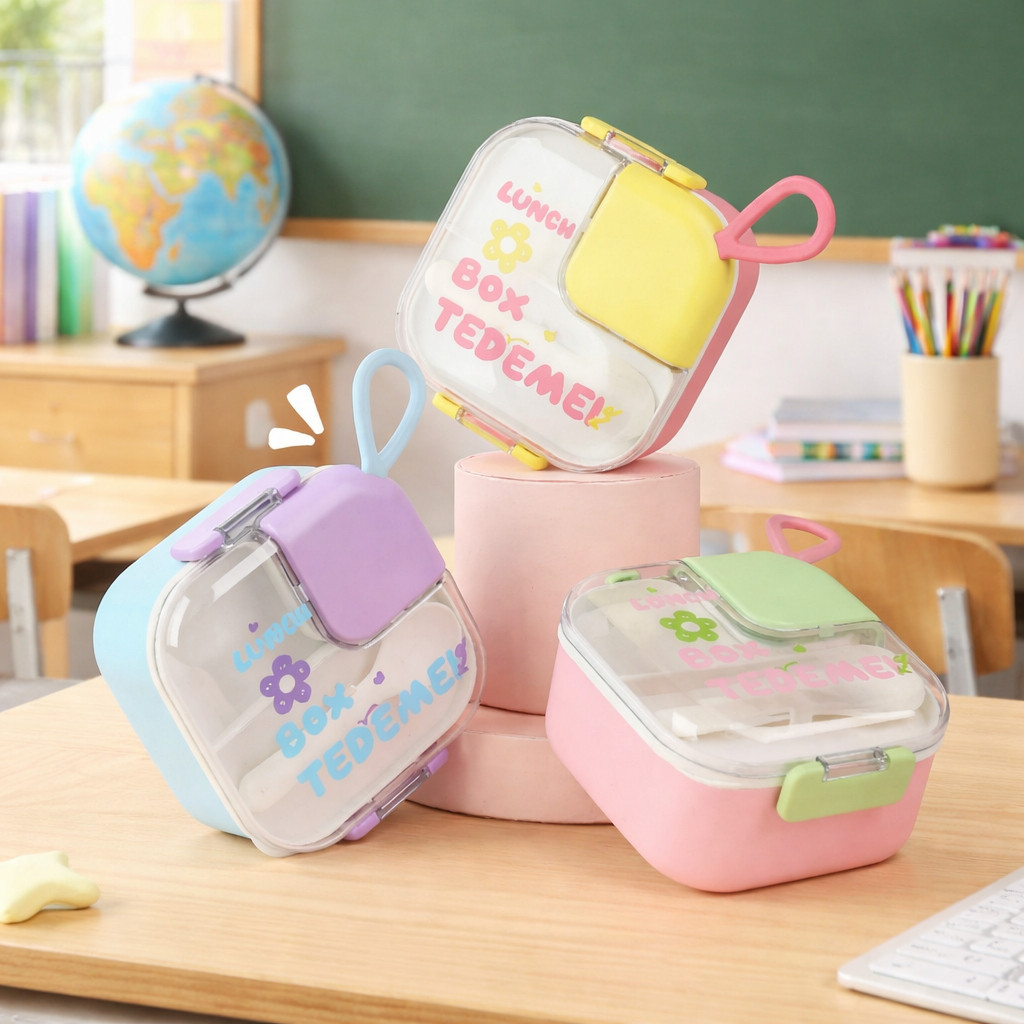 Kotak Makan Anak TEDEMEI LUNCH BOX TEDEMEI SET 6784