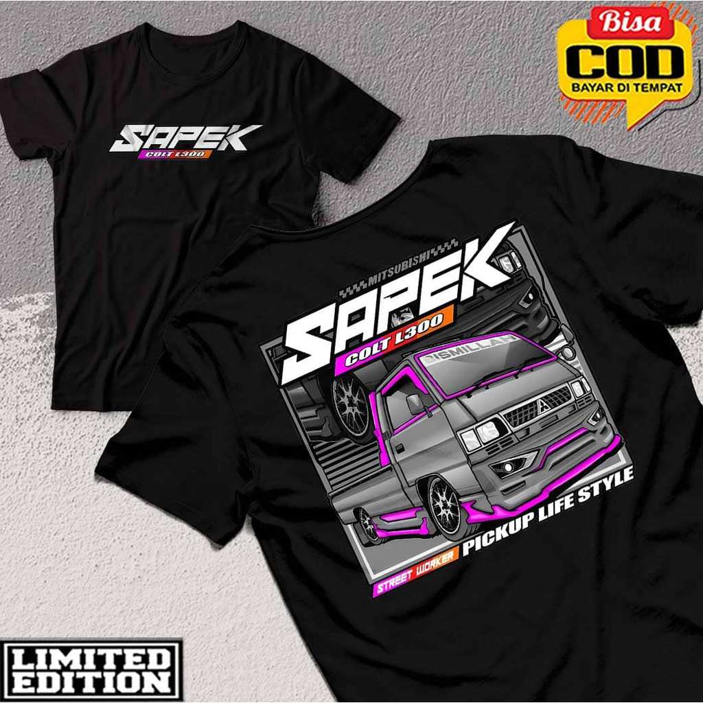 Kaos Pria Komunitas Mobil MITSUBISHI COLT L300 Dewasa Baju Atasan Unisex, Kaos mobil colt l300 COD