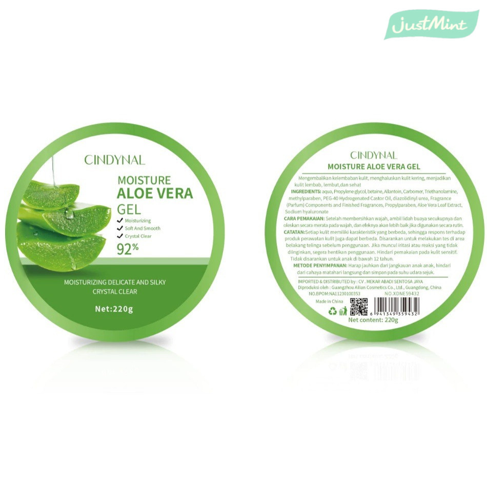 JM - Aloe Vera Gel Lidah Buaya Aloevera Peeling Gel Lidah Buaya Gel Untuk Wajah Aloe Vera Soothing G